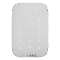 Беспроводная клавиатура с поддержкой защищенных бесконтактных карт и брелоков Ajax KeyPad Plus White