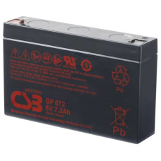 Battery for UPS CSB GP 672 F2 (7.2Ah 6V)