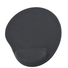 Gel mouse pad with wrist support, black