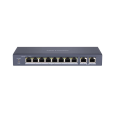 Hikvision switch Fast Ethernet Smart POE cu 8 porturi + 2Uplink