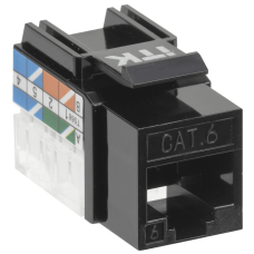 ITK Keystone Jack module cat.6 UTP 110 IDC 90deg black