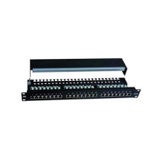  ITK 1U cat.5E STP patch panel, 24 ports (Krone), with cable manager