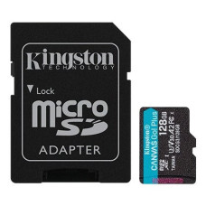 Kingston Canvas Go! Plus 128GB microSD Class10 A2 UHS-I U3 (V30)