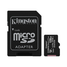 Kingston MicroSD Card with SD Adapter 128GB