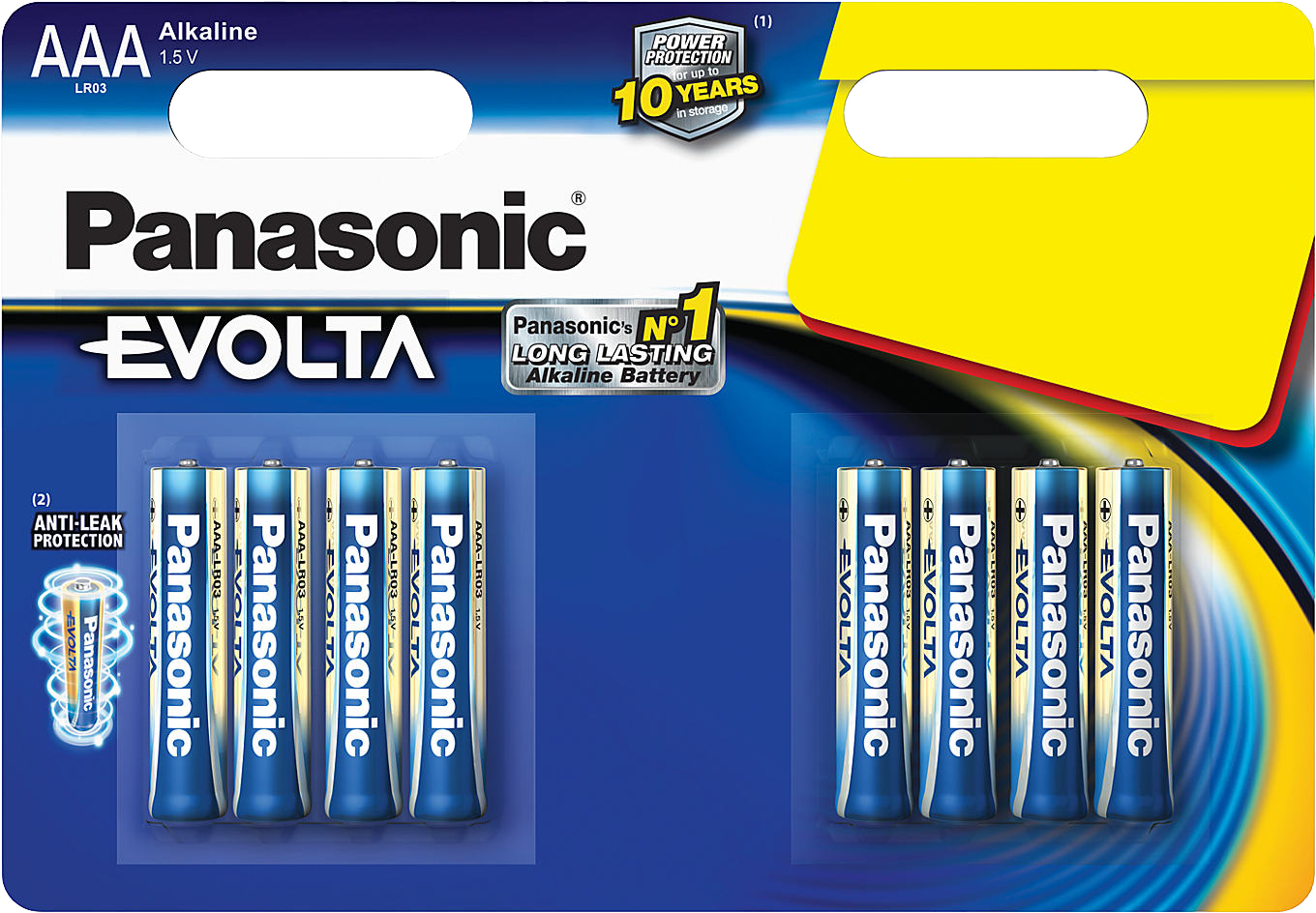 Battery Panasonic Evolta Aaa Blister Alkaline Lr Ege Bp